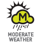 for use in moderate weather
