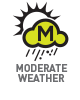 for use in moderate weather