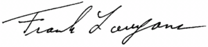 Frank Lauyans signature